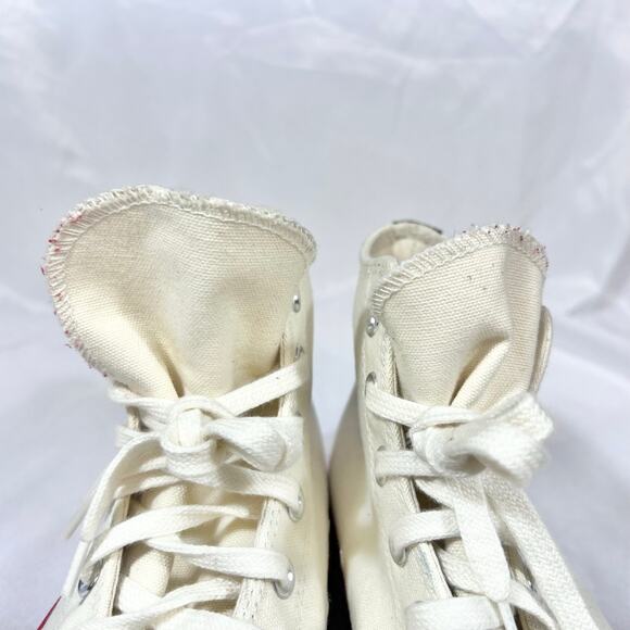 Converse Comme Garcons Men 9 Women 11 Chuck Taylor 70 PLAY White Red Midsole New - Picture 10 of 10